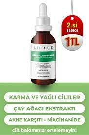 Licape Yağlı ve Akneli Ciltler İçin Azelaic Acid Cilt Serumu 30 ml