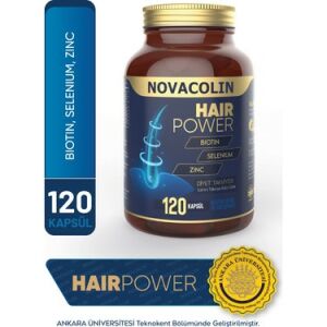 Novacolin Hair Power Biotin Diyet Takviyesi 120 Kapsül