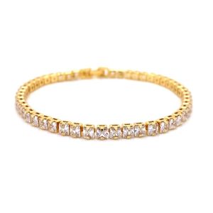Chn-0127-3 Zirkon Su Yolu Bileklik Gold