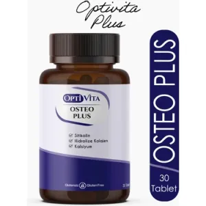 Optivita Osteo Plus Kalsiyum Magnezyum Sitikolin Kollajen Çinko D Vitamini Çinko Bakır 30 Tablet