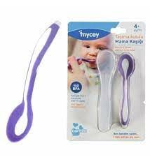 Mycey Mama Kaşığı Taşıma Kutulu Yumuşak Uç - Mor