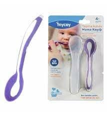 Mycey Mama Kaşığı Taşıma Kutulu Yumuşak Uç - Mor
