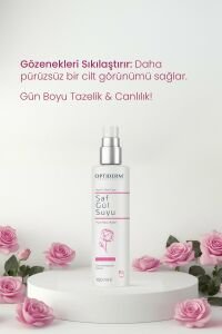 Optiderm Gül Suyu Gözenek Sıkılaştırıcı Aydınlatıcı ve Arındırıcı Tonik %100 Doğal ve Saf 150 ml