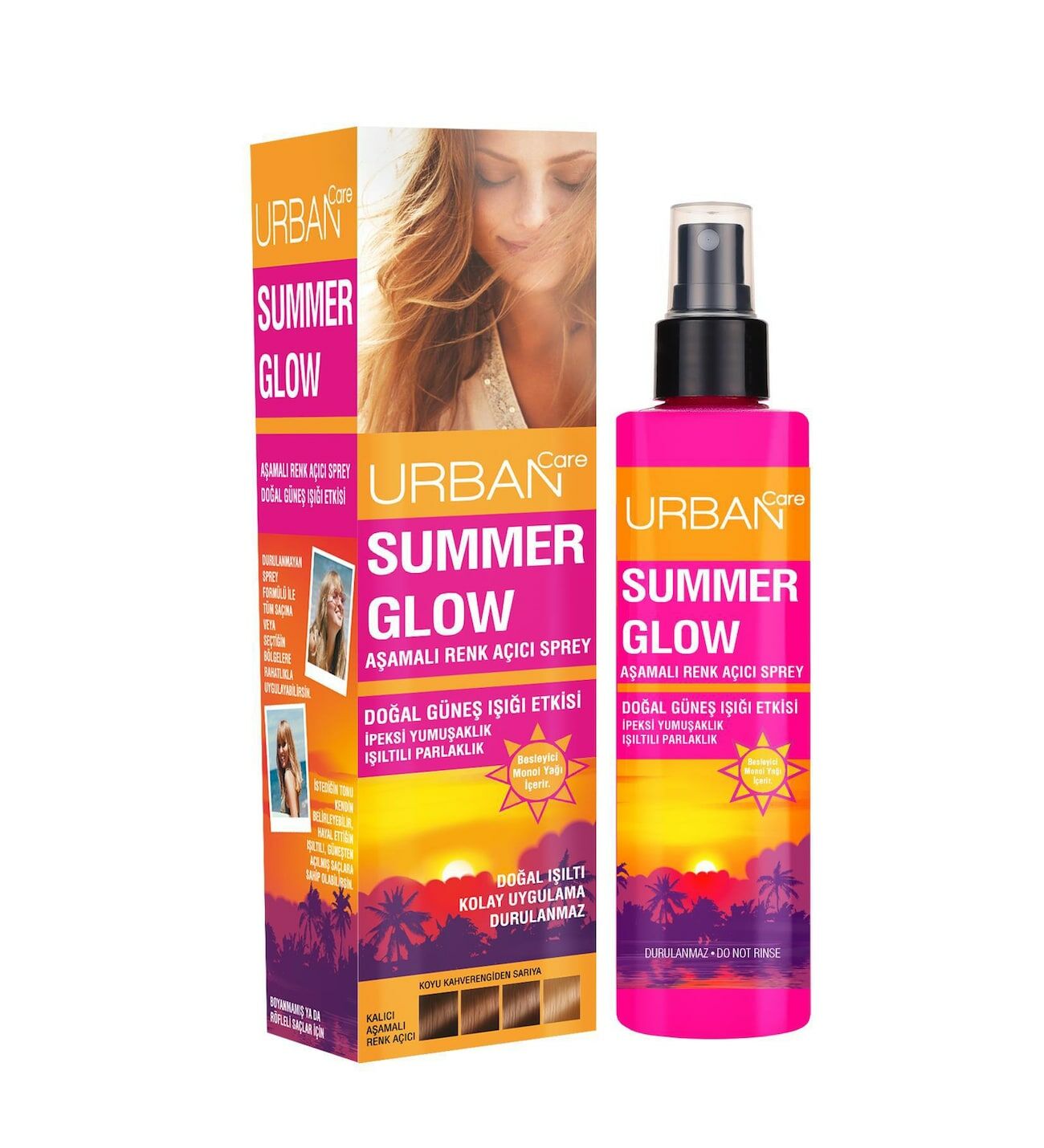 Urban Care Monoi Oil Summer Glow Aşamalı Renk Açıcı Sprey 150 ml
