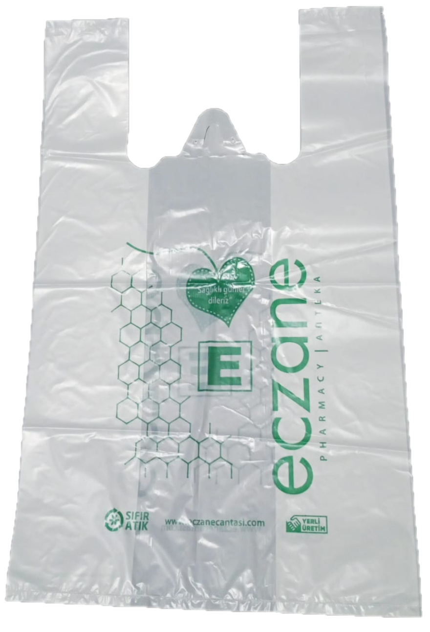 Eczane Poşeti 27x45 cm Atlet Büyük Boy 20 kg (2400 Adet +-%10)