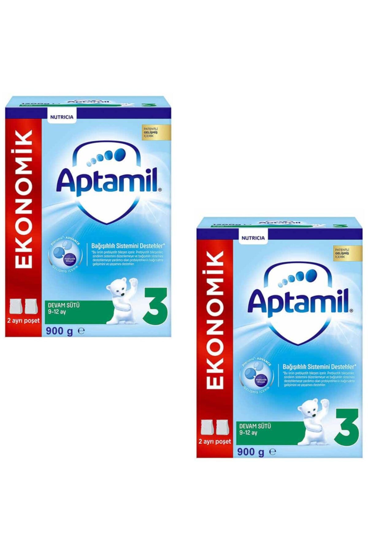 Aptamil Pronutra 3 Devam Sütü 900 gr x 2