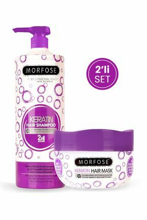 Morfose Keratin Şampuan 1000 ml + Keratin Saç Maskesi 500 ml