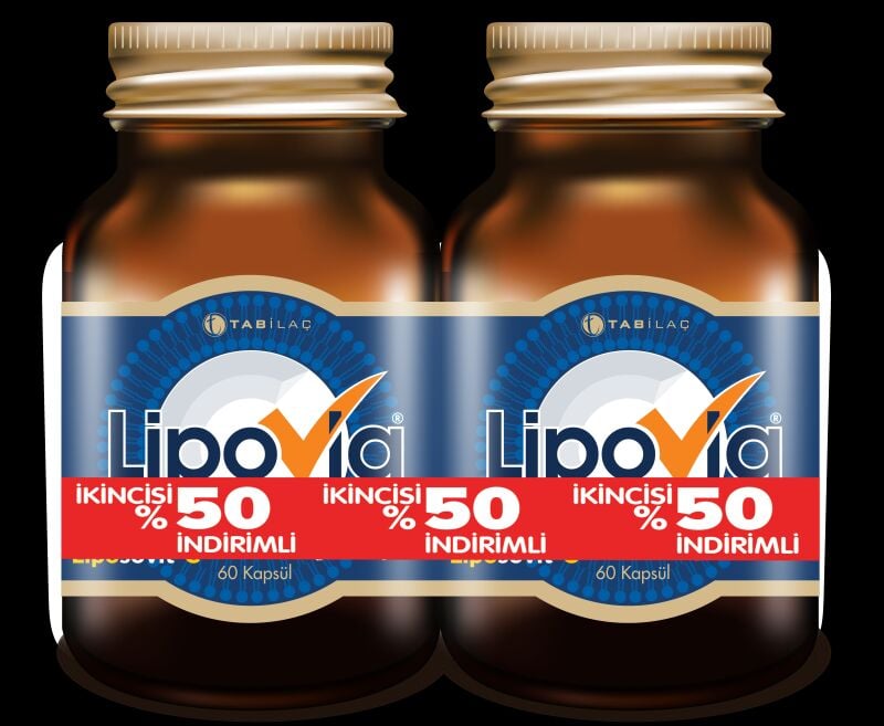 Lipovia Lipozomal C Vitamini 60 Kapsül - İkincisi %50 İndirimli