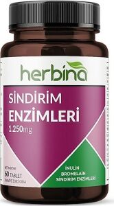 Herbina Digestive Enzymes Sindirim Enzimleri 60 Tablet
