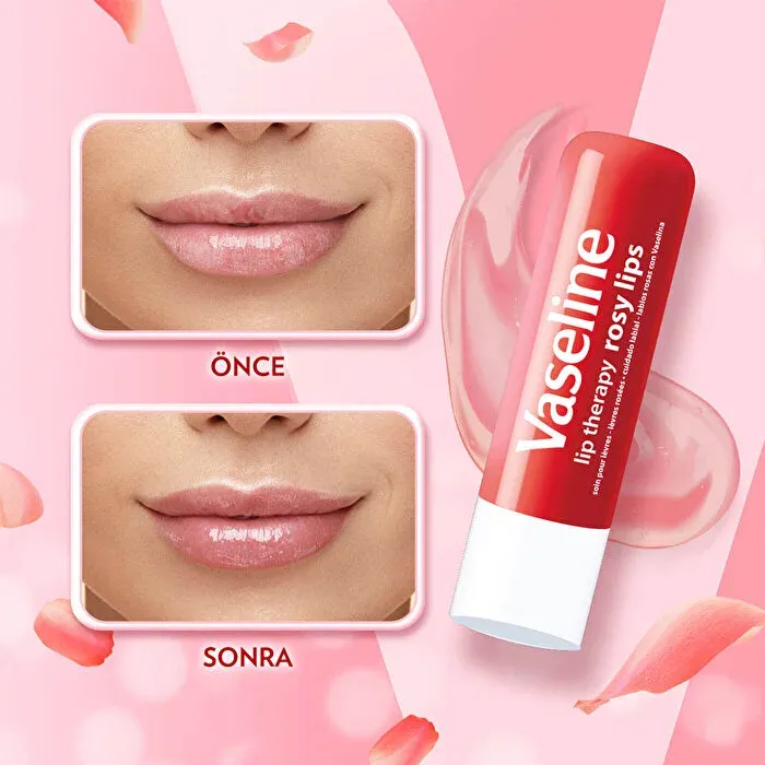 Vaseline Rosy Dudak Bakım Kremi ve Dudak Parlatıcısı 4.8 gr
