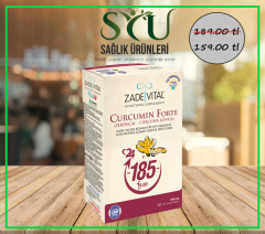 Zade Vital Curcumin Forte Zerdeçal 1000 Mg 40 Kapsül