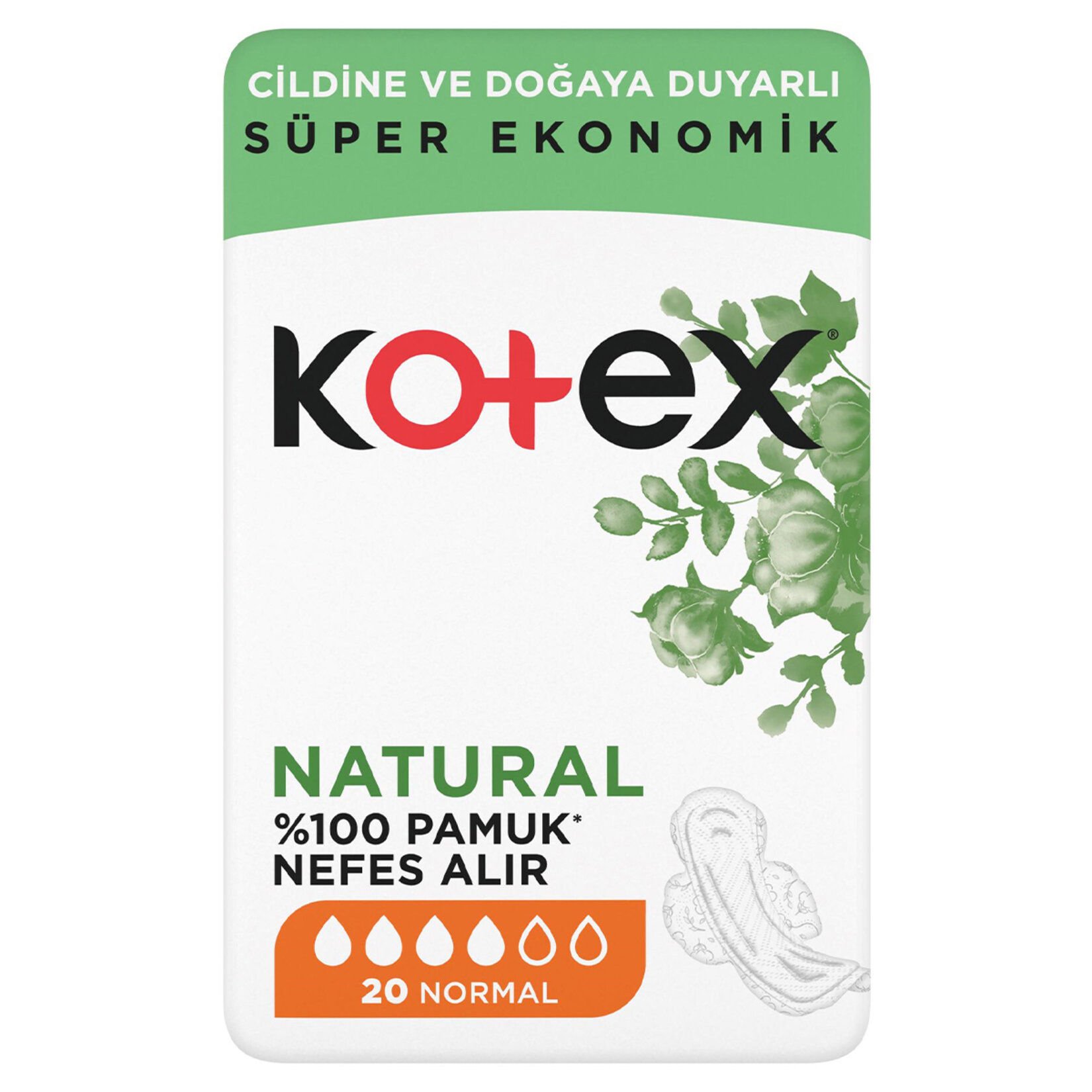 Kotex Ultra Naturel Normal Ped 20'li