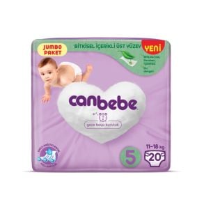 Canbebe Bebek Bezi Jumbo Paket No: 5 11-18 kg 20'li