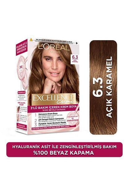 L'Oréal Excellence Creme Saç Boyası 6.3 Açık Karamel