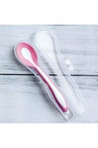 Mycey Mama Kaşığı Taşıma Kutulu Yumuşak Uç - Pembe