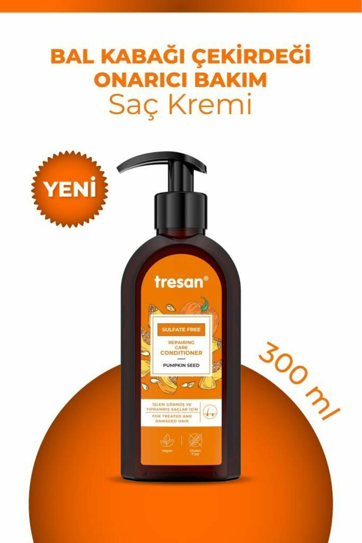 Tresan Bal Kabağı Çekirdeği Onarıcı Sülfatsız Saç Bakım Kremi 300 ml