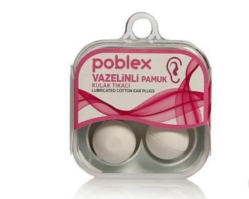 Poblex Vazelinli Pamuk Kulak Tıkacı 4lü