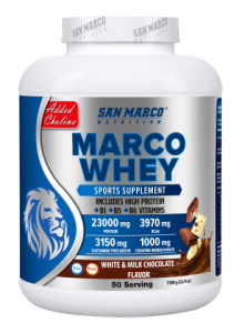 Marco Whey Protein Tozu Sütlü ve Beyaz Çikolata Aromalı 1500 gr