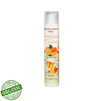 Azetabio Organik Çocuk Diş Macunu-Portakal 3-7 yaş 50ml