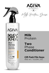 Agiva Milk Protein Çift Fazlı Fön Suyu Isı Koruyucu Saç Bakım Spreyi 400 ml