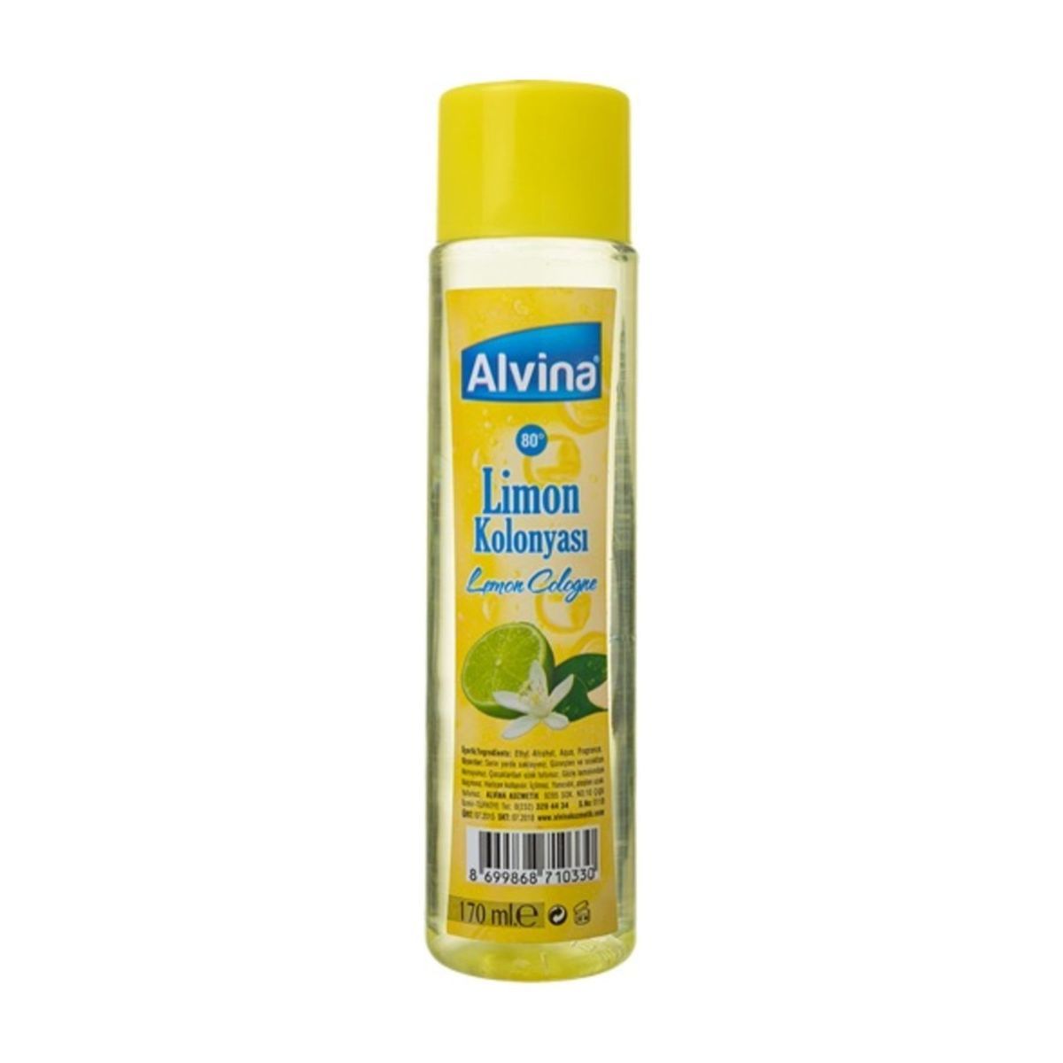Alvina 80 Derece Limon Kolonyası 100 ml
