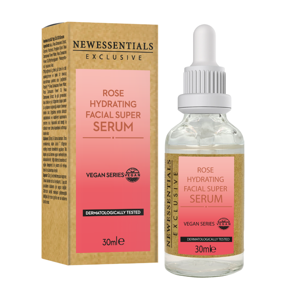 New Essentials Vegan Series Gül Yağı Özlü Sakinleştirici Yatıştırıcı Yüz ve Göz Çevresi Serumu 30 ml
