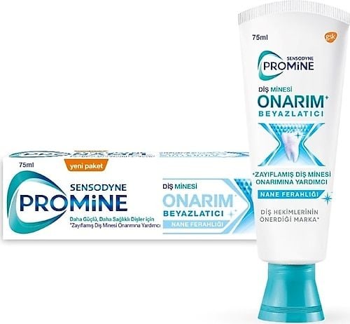 Sensodyne Promine Diş Macunu Beyazlatıcı 75 ml - 1 Alana 1 Hediye