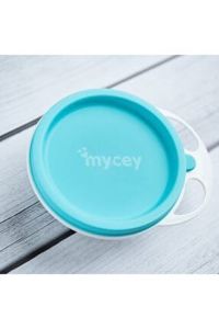 Mycey Kapaklı Mama Tabağı - Yeşil