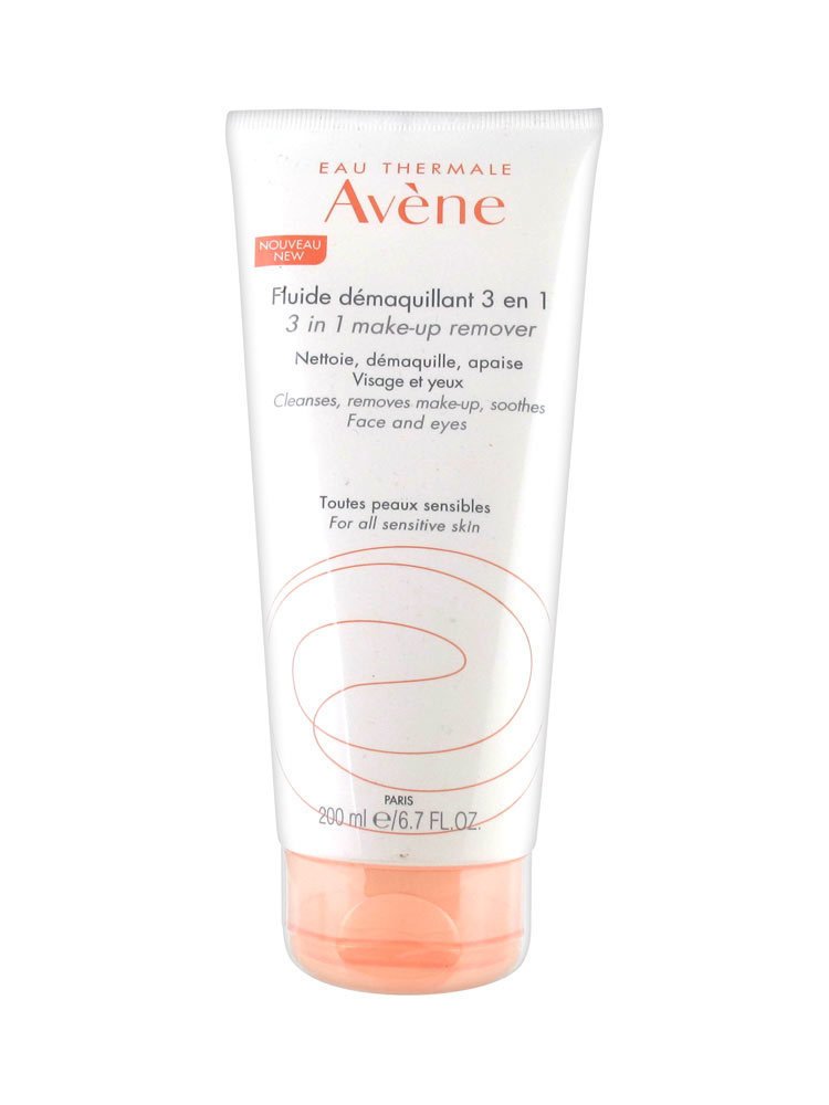 Avene Fluide Demaquillant 3 in 1 Make up Remover 200 ml | Hassas ve Karma Ciltler için Temizleme Losyonu