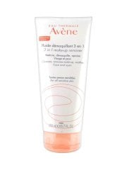 Avene Fluide Demaquillant 3 in 1 Make up Remover 200 ml | Hassas ve Karma Ciltler için Temizleme Losyonu