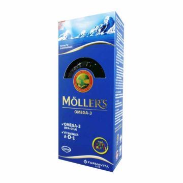(KUTU HASARLI) Möllers Omega Şurup 250 ml