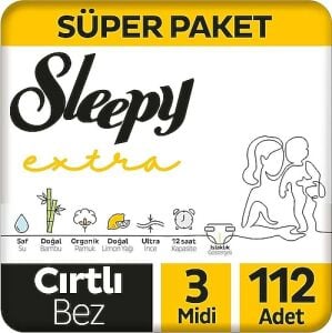 Sleepy Extra Bebek Bezi No: 3 112'li