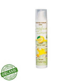 Azetabio Organik Çocuk Diş Macunu-Limon 3-7 Yaş 50ml