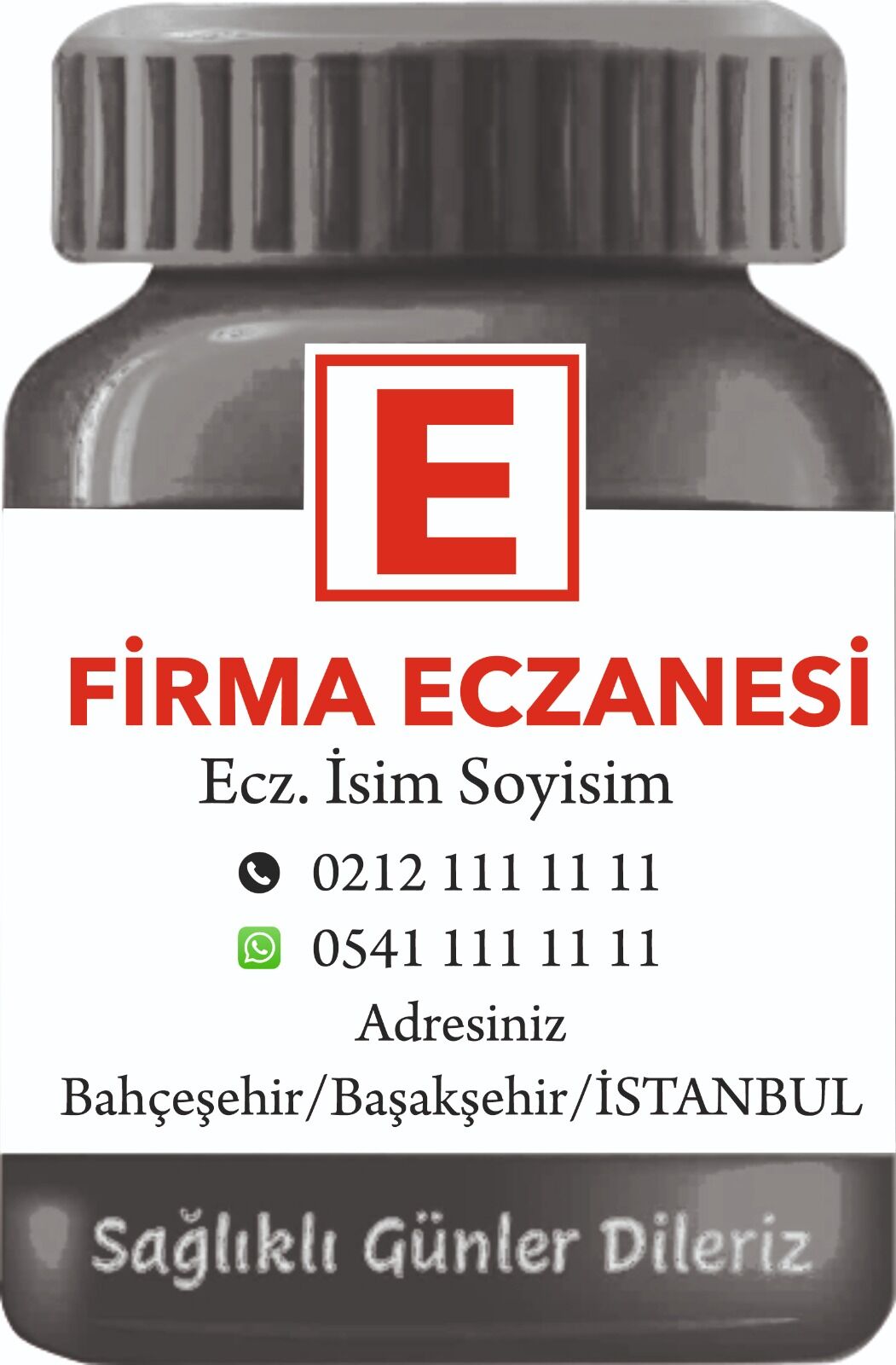 İlaç Şişesi Magnet No:17 - 1000 Adet