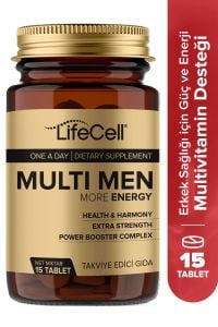 Lifecell Multi Men Power Booster Complex More Energy Erkeklere Özel Multivitamin Desteği 10 gr