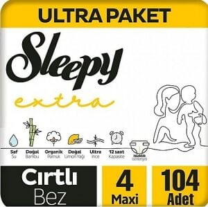 Sleepy Extra Bebek Bezi No: 4 104'lü