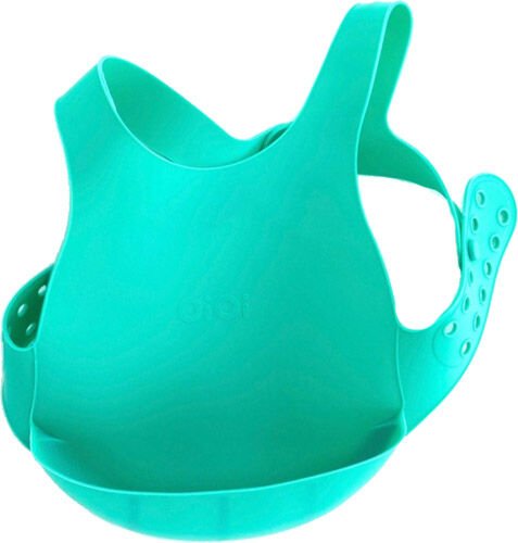 Oioi Silikon Mama Önlüğü Yeşil