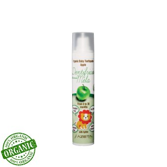 Azetabio Organik bebek Diş Macunu-Elma 0-36 Ay 50ml