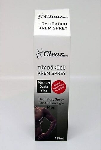 Clear Mate Tüy Dökücü Krem Sprey Erkek 125 ml
