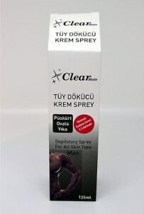 Clear Mate Tüy Dökücü Krem Sprey Erkek 125 ml