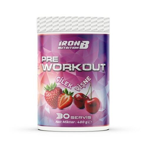 IronB Nutrition Preworkout 480 gr 30 Servis - Vişne & Çilek Aromalı