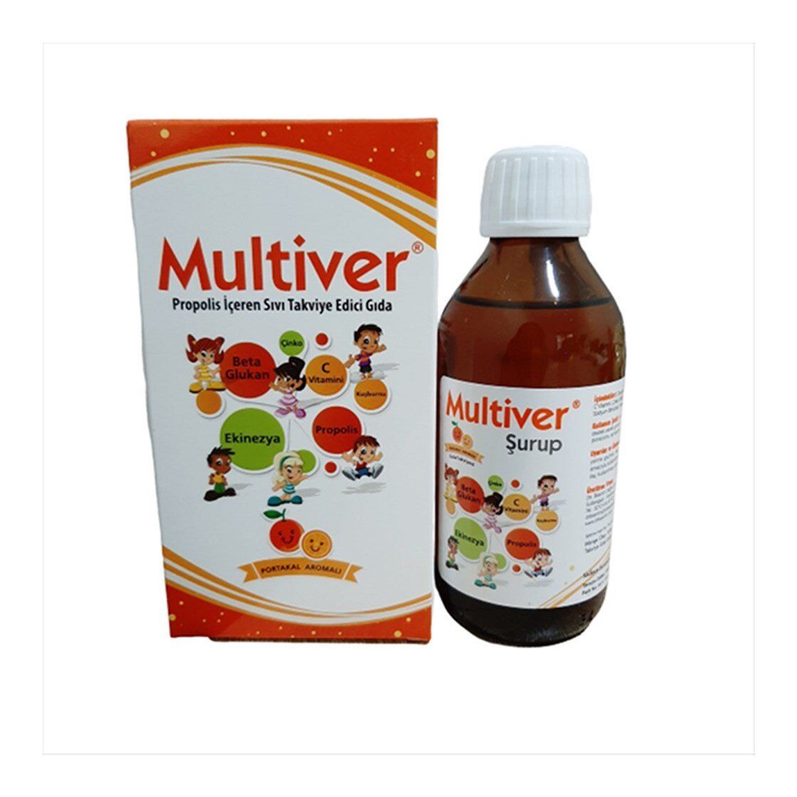 Multiver Şurup Portakal Aromalı 150 ml