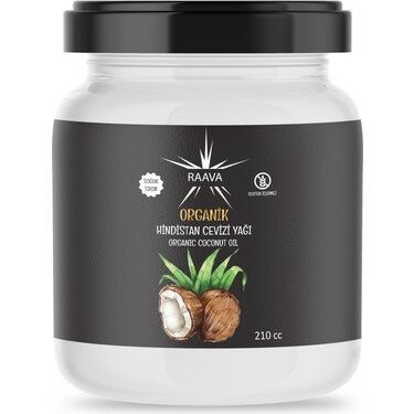 Raava Soğuk Sıkım Organik Hindistan Cevizi Yağı 210 ml