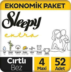 Sleepy Extra Bebek Bezi No: 4 52'li
