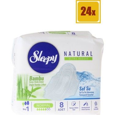 Sleepy Natural Ultra Hassas Hijyenik Normal Ped 24'lü