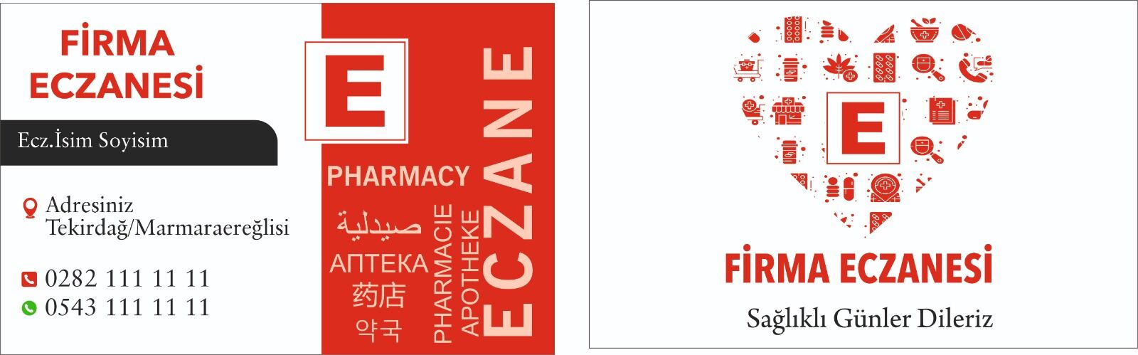 Eczane Kartvizit No:200 1000 Adet