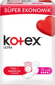 Kotex Ultra Hijyenik Ped Uzun 20'li + Kotex Günlük Hijyenik Ped 34'lü