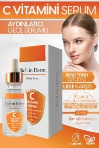 Rich in Derm C Vitamin Serum Aydınlatıcı Renk Tonu Eşitleyici Leke Karşıtı 30 ml