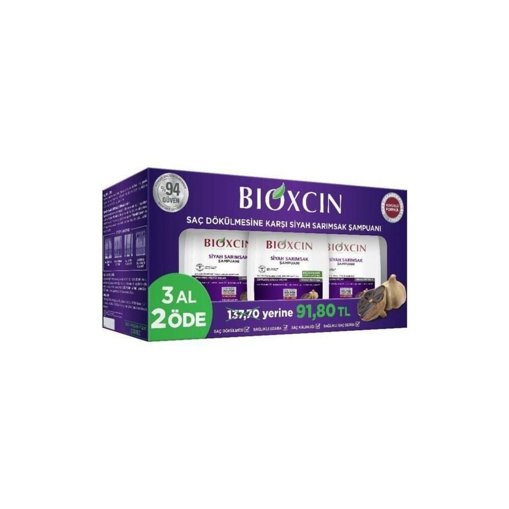Bioxcin Siyah Sarımsak Şampuanı 300 ml - 3 Al 2 Öde