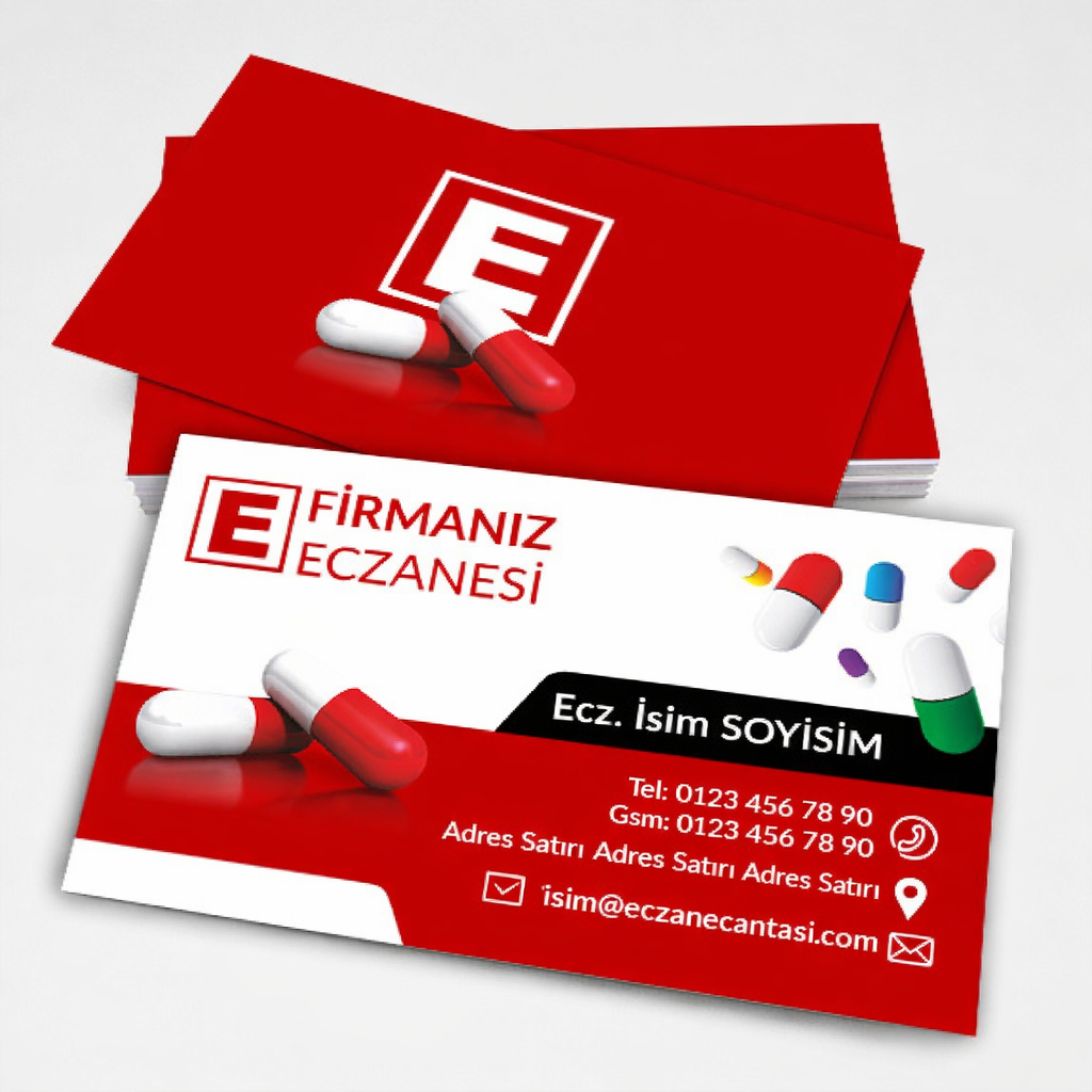 Eczane Kartvizit No:201 1000 Adet